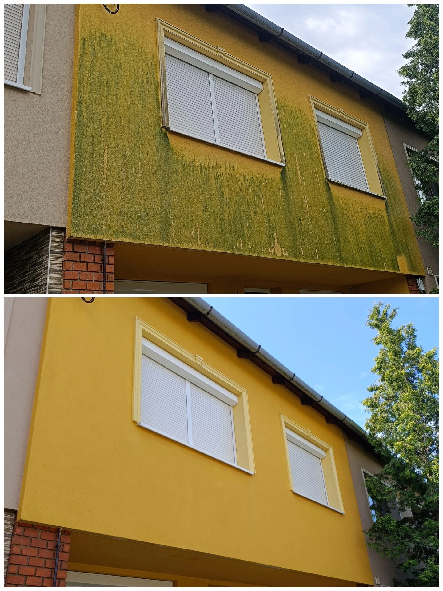 Homlokzattisztítás referencia kép 3